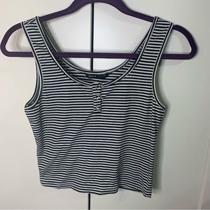 Shein Striped Crop Tank Top